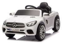 S506 baltas elektromobilis vaikams – Mercedes SL500