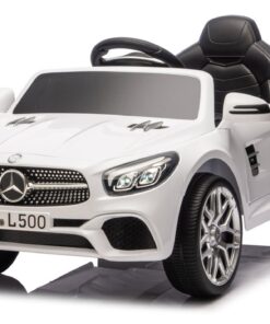 S506 baltas elektromobilis vaikams – Mercedes SL500