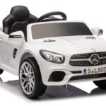 S506 baltas elektromobilis vaikams – Mercedes SL500