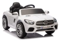 S506 baltas elektromobilis vaikams – Mercedes SL500