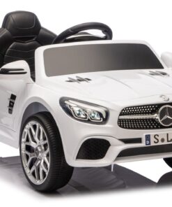 S506 baltas elektromobilis vaikams – Mercedes SL500