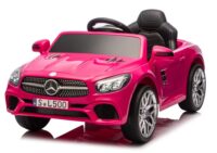 S506 rožinis elektromobilis vaikams – Mercedes SL500