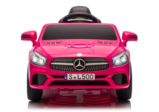 S506 rožinis elektromobilis vaikams – Mercedes SL500