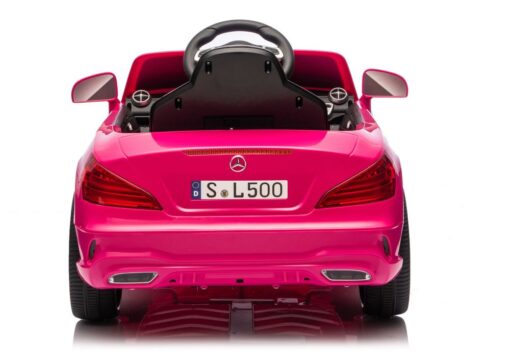 S506 rožinis elektromobilis vaikams – Mercedes SL500