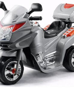 Sidabrinis vaikiškas elektrinis motociklas HC8051
