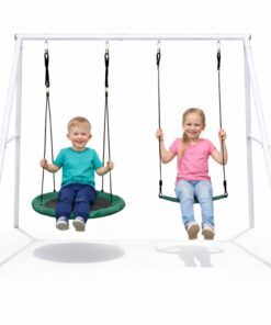 Sodo supynės su rėmu – gandro lizdas 80 cm + klasikinė sėdynė