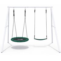 Sodo supynės su rėmu – gandro lizdas 80 cm + klasikinė sėdynė
