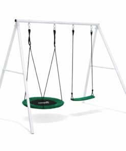 Sodo supynės su rėmu – gandro lizdas 80 cm + klasikinė sėdynė
