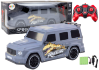 Sportinis automobilis su dinozauru 1:10 pilkas