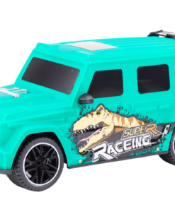 Sportinis automobilis su dinozauru 1:10 žalias