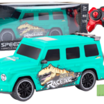 Sportinis automobilis su dinozauru 1:10 žalias