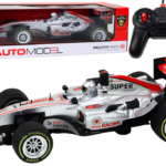 Sportinis automobilis valdomas pultu sidabrinis