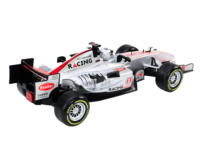 Sportinis automobilis valdomas pultu sidabrinis