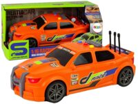 Sportinis oranžinis automobilis 1:16 su efektais