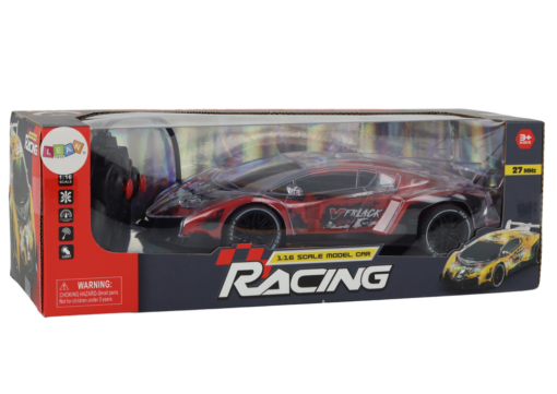 Sportinis rc automobilis raudonas šviesos