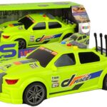 Sportinis žalias automobilis 1:16 su efektais