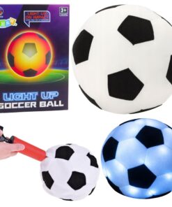 Šviečiantis minkštas guminis futbolo kamuolys vaikams