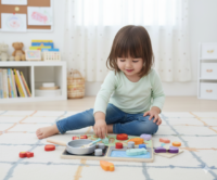 TOOKY TOY puidust k&ouml;&ouml;k aksessuaaridega - v&auml;ike kokakomplekt