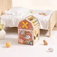 TOOKY TOY medinis ūkio veiklų rūšiuotuvas Montessori su abakusu