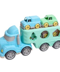 Transporteris su formelių rūšiuokle ir mašinėlėmis vaikams