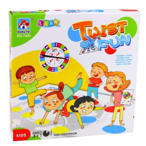 Twist Fun šeimos žaidimų kilimėlis – vikrumo ir judesio žaidimas