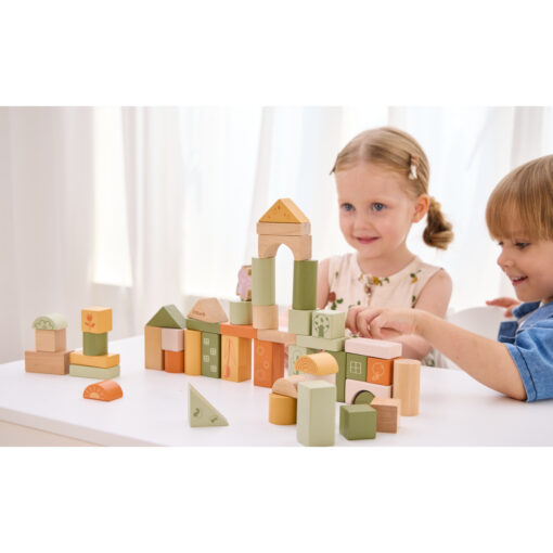 VIGA PolarB mediniai blokeliai „Montessori“ gyvūnai