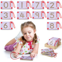 VIGA magnetinės lentos „Skaičių rašymo mokymasis“ Montessori