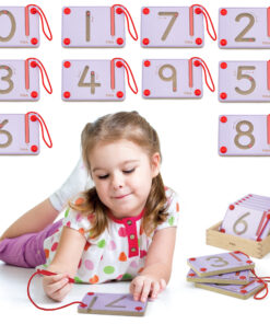 VIGA magnetinės lentos „Skaičių rašymo mokymasis“ Montessori