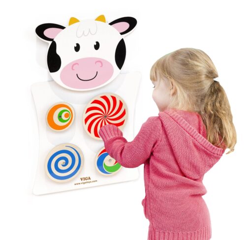 VIGA puidust manipulatiivlaud "Lehm" Montessori