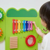 VIGA puidust manipuleeriv sensoorne laud "Krokodill" Montessori