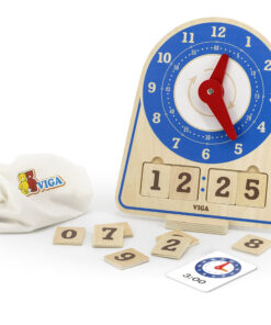 VIGA medinis Montessori laikrodis – mokymasis pažinti laiką