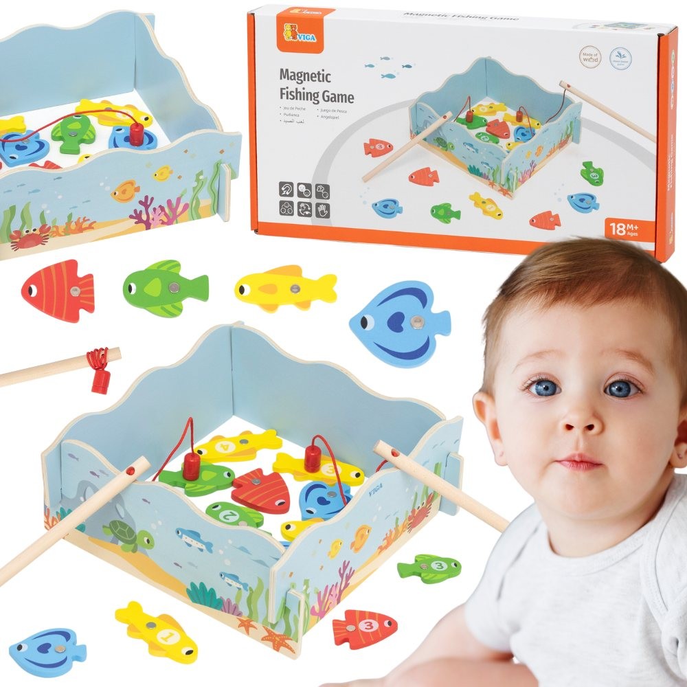 VIGA medinis magnetinis žaidimas „Žvejyba” VIGA medinis magnetinis žaidimas „Žvejyba”