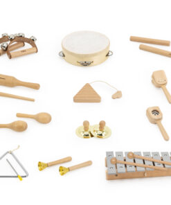 VIGA medinis muzikos lentos rinkinys – 12 perkusinių instrumentų