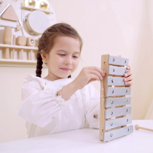 VIGA medinis muzikos lentos rinkinys – 12 perkusinių instrumentų