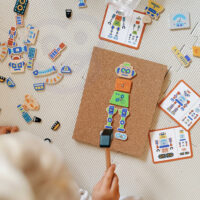 VIGA medinis vinukų kalimo rinkinys (Montessori)