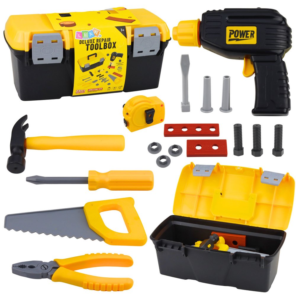 Vaikiška įrankių dėžė su baterijiniu suktuvu Vaikiška įrankių dėžė su baterijiniu suktuvu