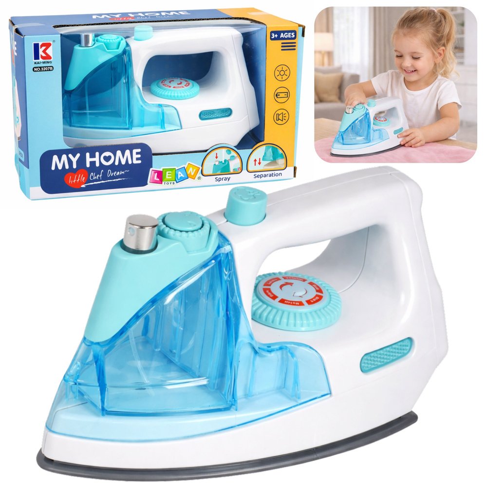 Vaikiškas lygintuvas su purškimu ir garsais Vaikiškas lygintuvas su purškimu ir garsais