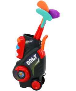 Vaikiškas mini golfas su vežimėliu