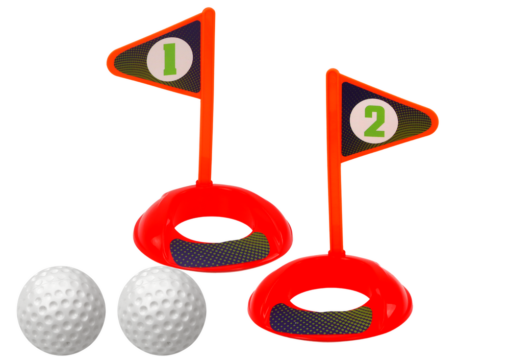 Vaikiškas mini golfas su vežimėliu