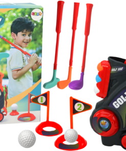 Vaikiškas mini golfas su vežimėliu
