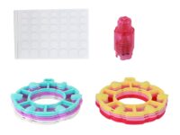 Vaikiškas nagų rinkinys rožinis lipdukai