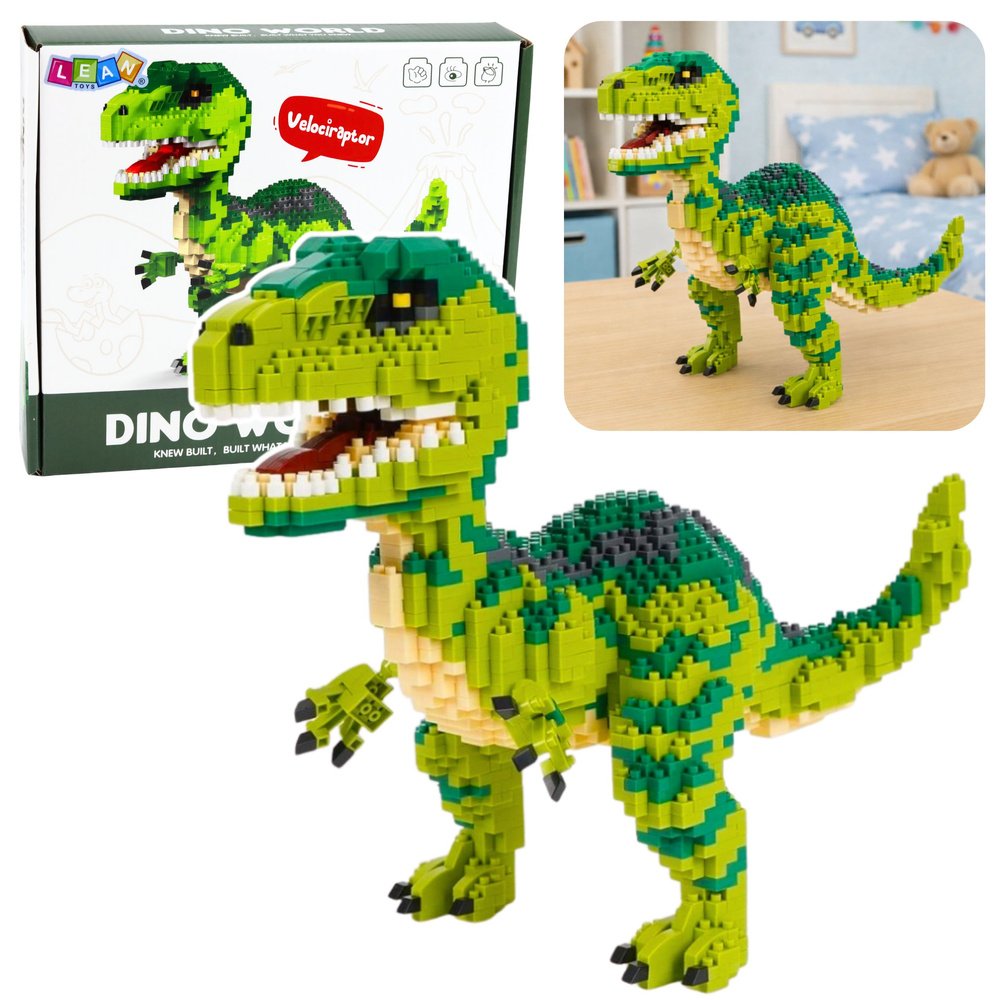 Velociraptori dinosauruse ehitaja &ndash; 1457-osaline 3D-mudel
