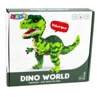 Velociraptoriaus dinozauro konstruktorius – 1457 detalių 3D modelis