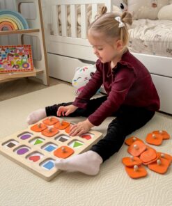 Viga „Memory – Atspėk paveikslėlius“ atminties žaidimas – 10 Montessori kortelių.