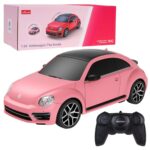 Volkswagen Beetle RASTAR 1:24 – Rožinis spalvą keičiantis RC automobilis