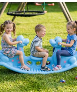 WOOPIE Dino balansinės sūpynės – šviesiai mėlynos