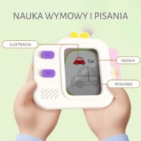 WOOPIE grafinė planšetė – piešimo ir anglų kalbos mokymosi lenta su kortelių skaitytuvu