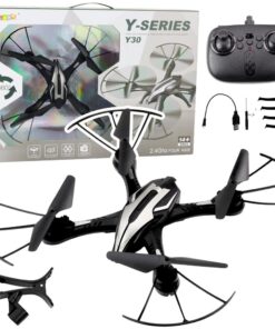 Y30 dronas su LED ir 360°