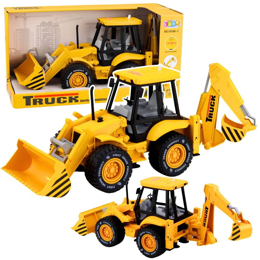 Žaislinis ekskavatorius su šviesomis ir garsais Žaislinis ekskavatorius su šviesomis ir garsais