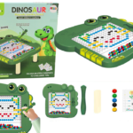 Žalia dinozauro magnetinė lenta vaikams